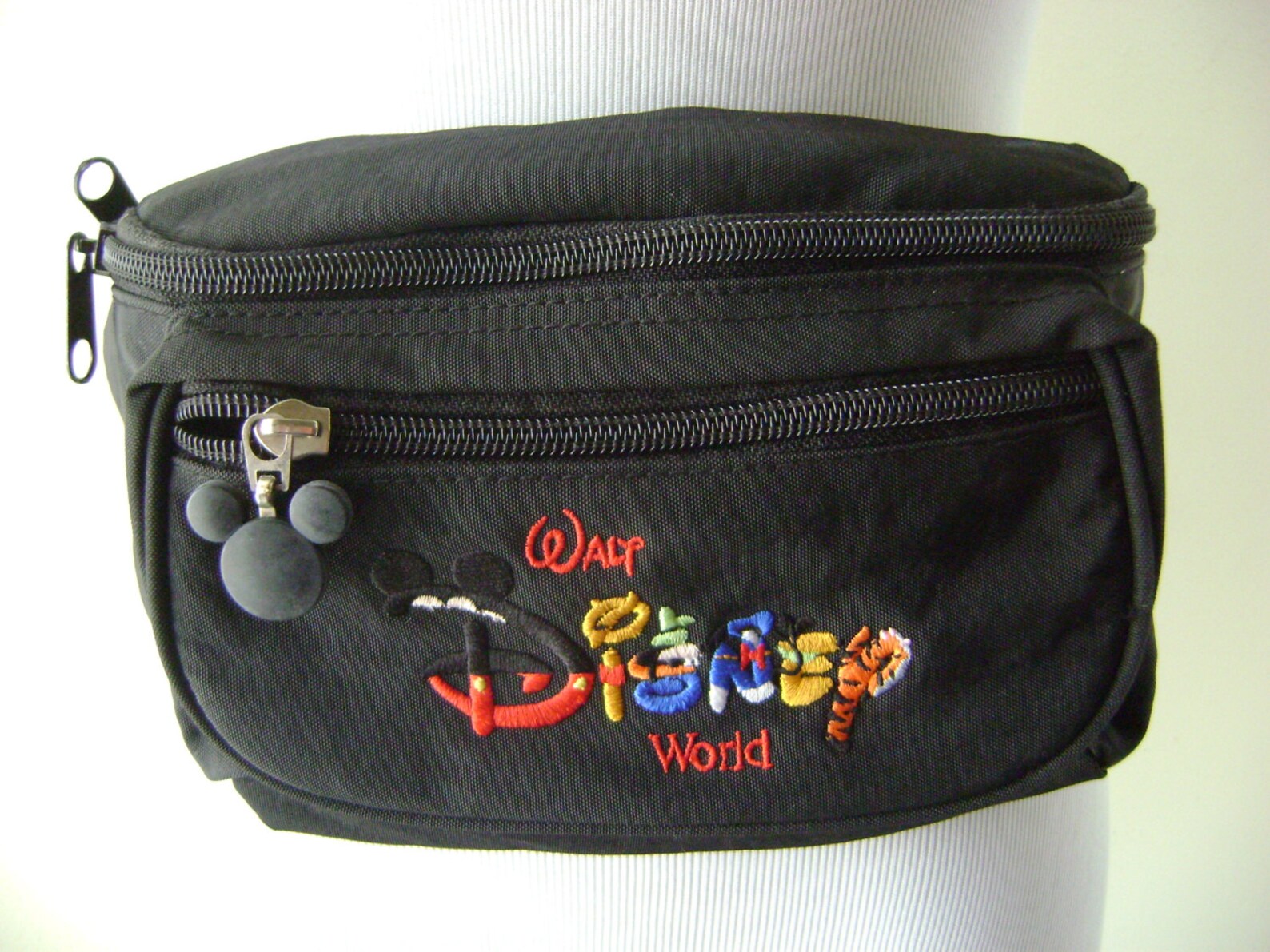 90s disney fanny pack vintage black nylon hip bag waist Etsy