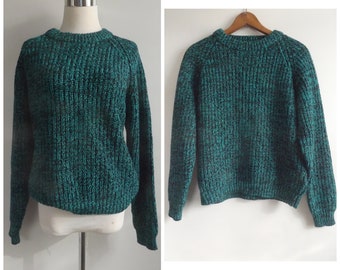 Baggy Green Sweater - Etsy
