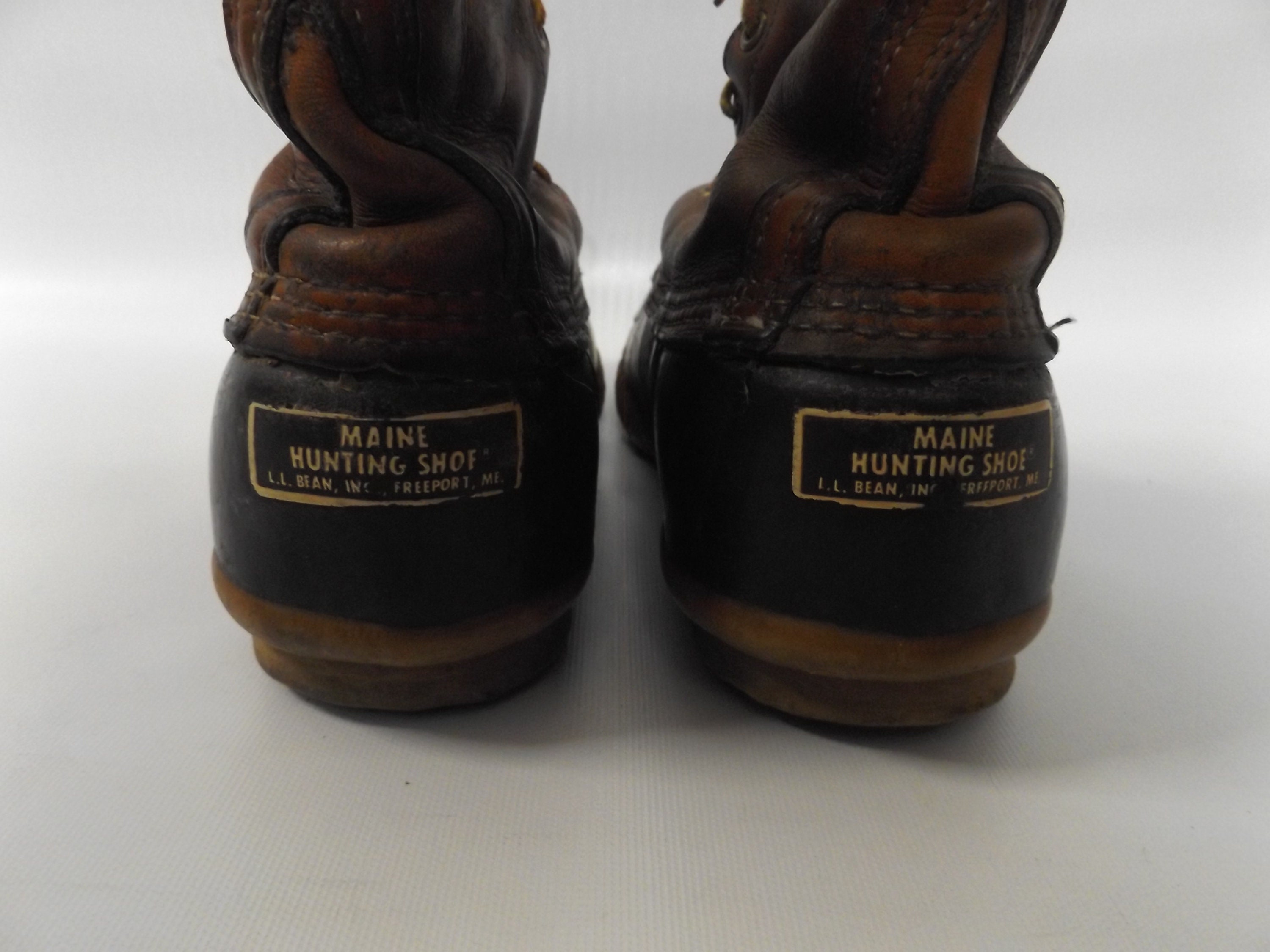 Totally Roached 1970s Vintage LL Bean Duck Boots Men\'s size 8 Dark Brown vintage LL Bean boots – 86 Vintage main image 2