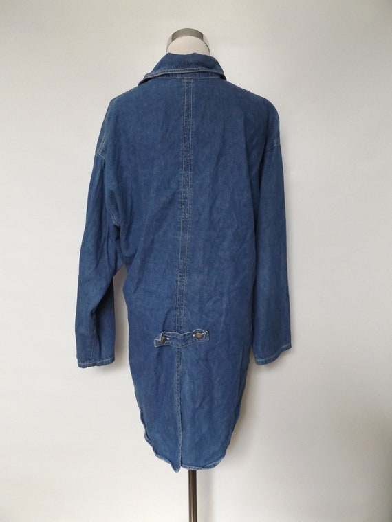 vintage blue jean blouse - size medium M - 90s wo… - image 9