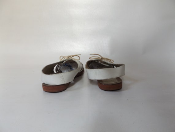 90s white huarache slingback sandals, size 7, wov… - image 7