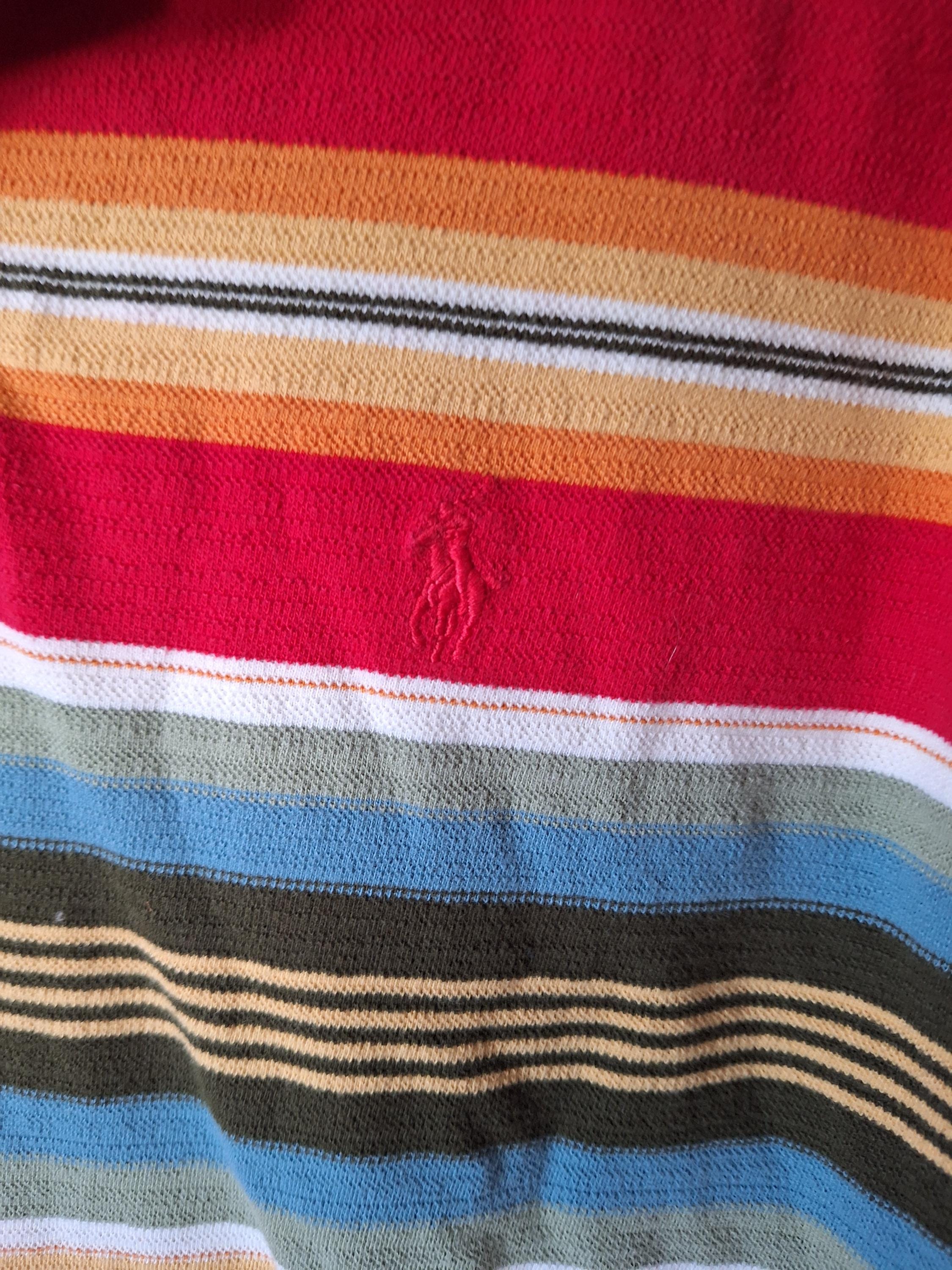 RALPHLAURENラガーシャツ USA 90s 00s Y2K LOLIFE Polo Ralph Lauren Vintage 90s Y2K Multi Colored Striped Polo