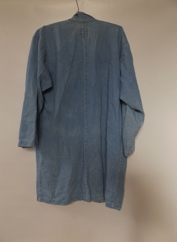 vintage 90s oversize denim blazer - size medium M… - image 3