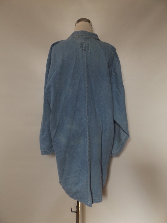 vintage 90s oversize denim blazer - size medium M… - image 10