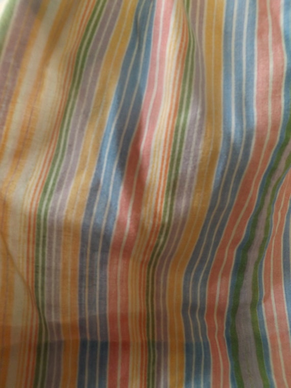 70s rainbow stripe tunic dress, small XS, lightwe… - image 3