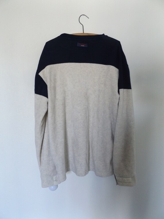 90s tommy hilfiger pullover fleece / size L large… - image 7