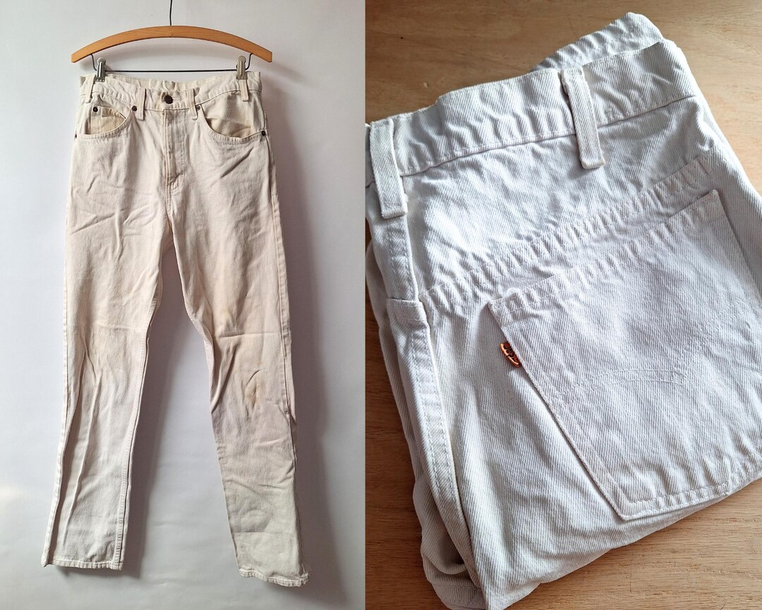 パンツ vintage made in USA LA GATE white denim vintage made in USA LA GATE white denim