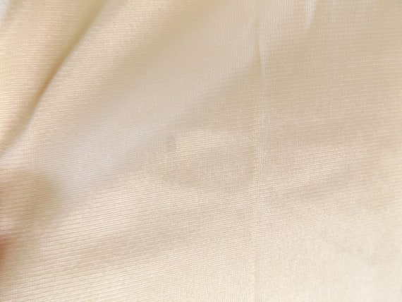 70s beige slip dress, medium large, semi sheer sh… - image 5