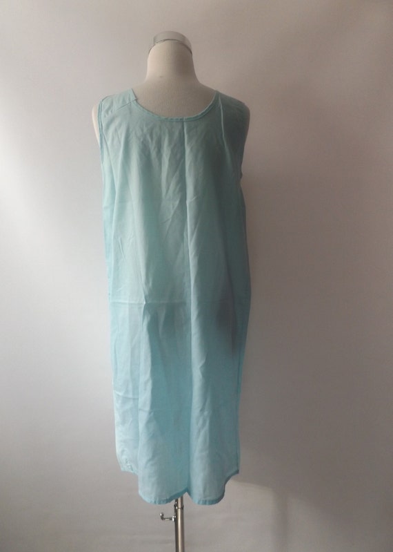 vintage 60s ruffled nightgown shirt dress, size s… - image 7