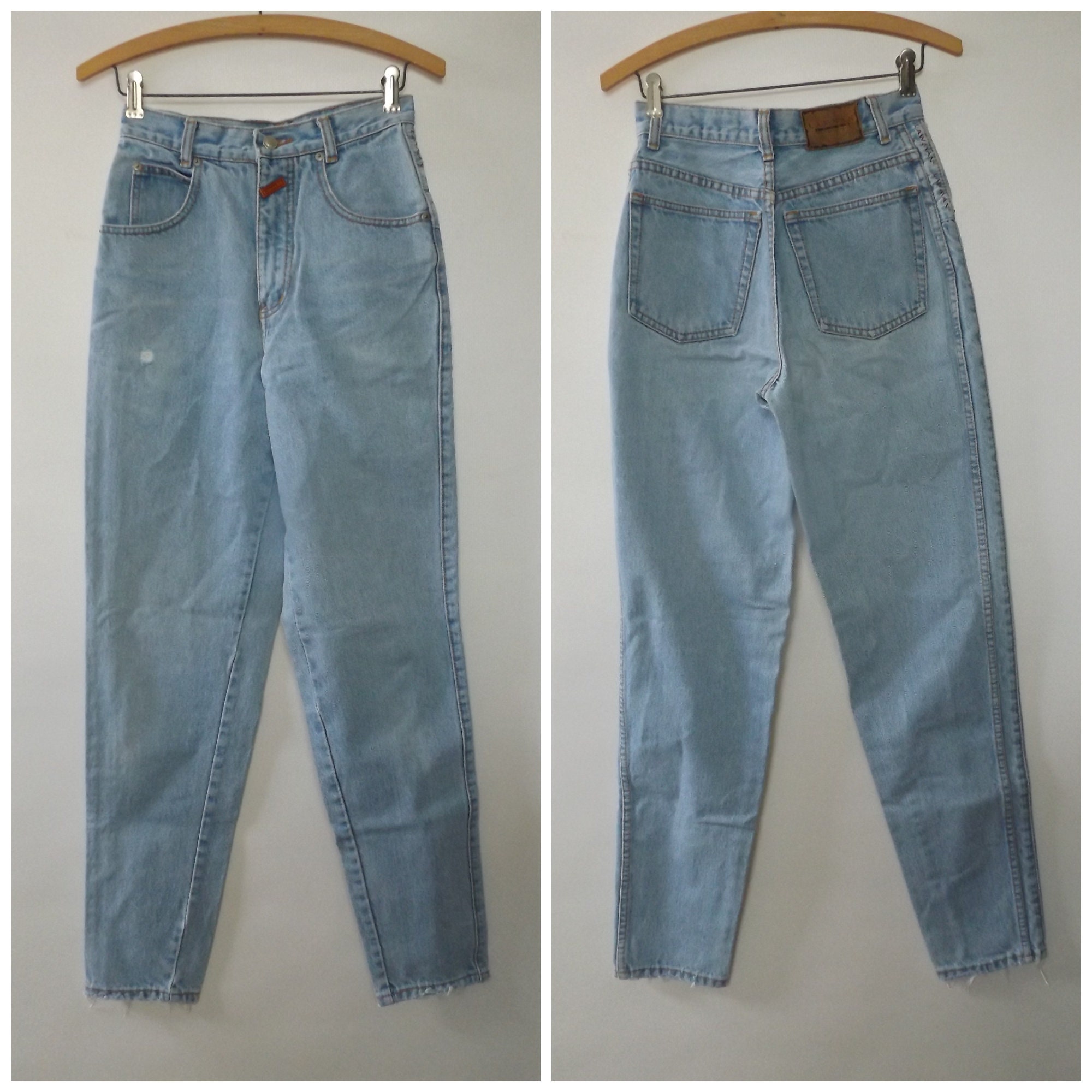90s   Jeans カバーオール L 90s Lawman High Rise Waisted Jeans Size 5 - Vintage Light