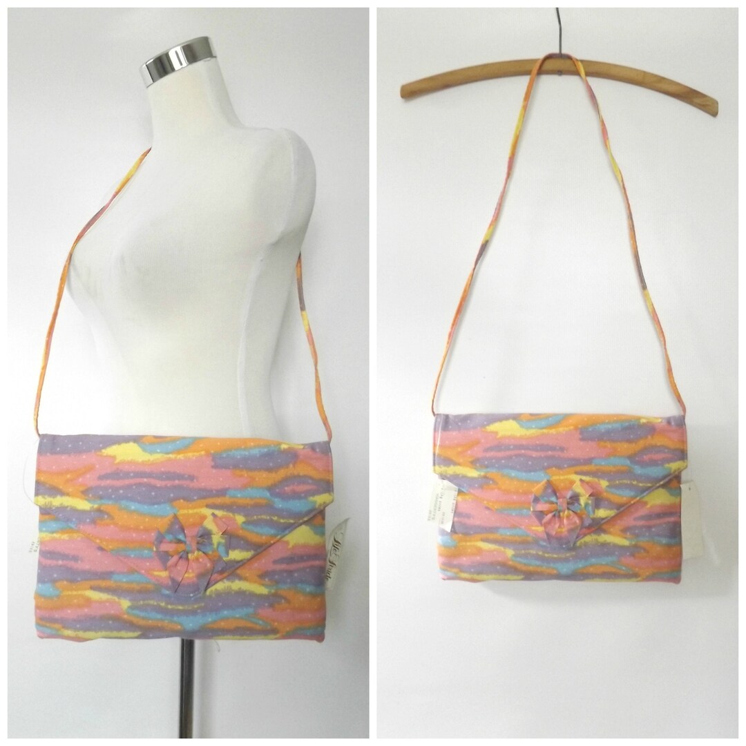 80s Rainbow Unicorn Crossbody Purse / Vintage Deadstock Etsy