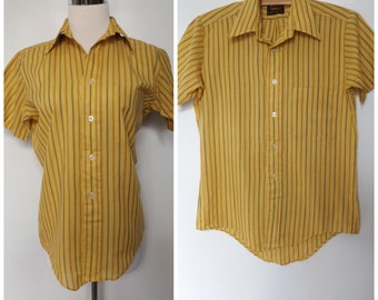 Gold Striped Shirt | Etsy
