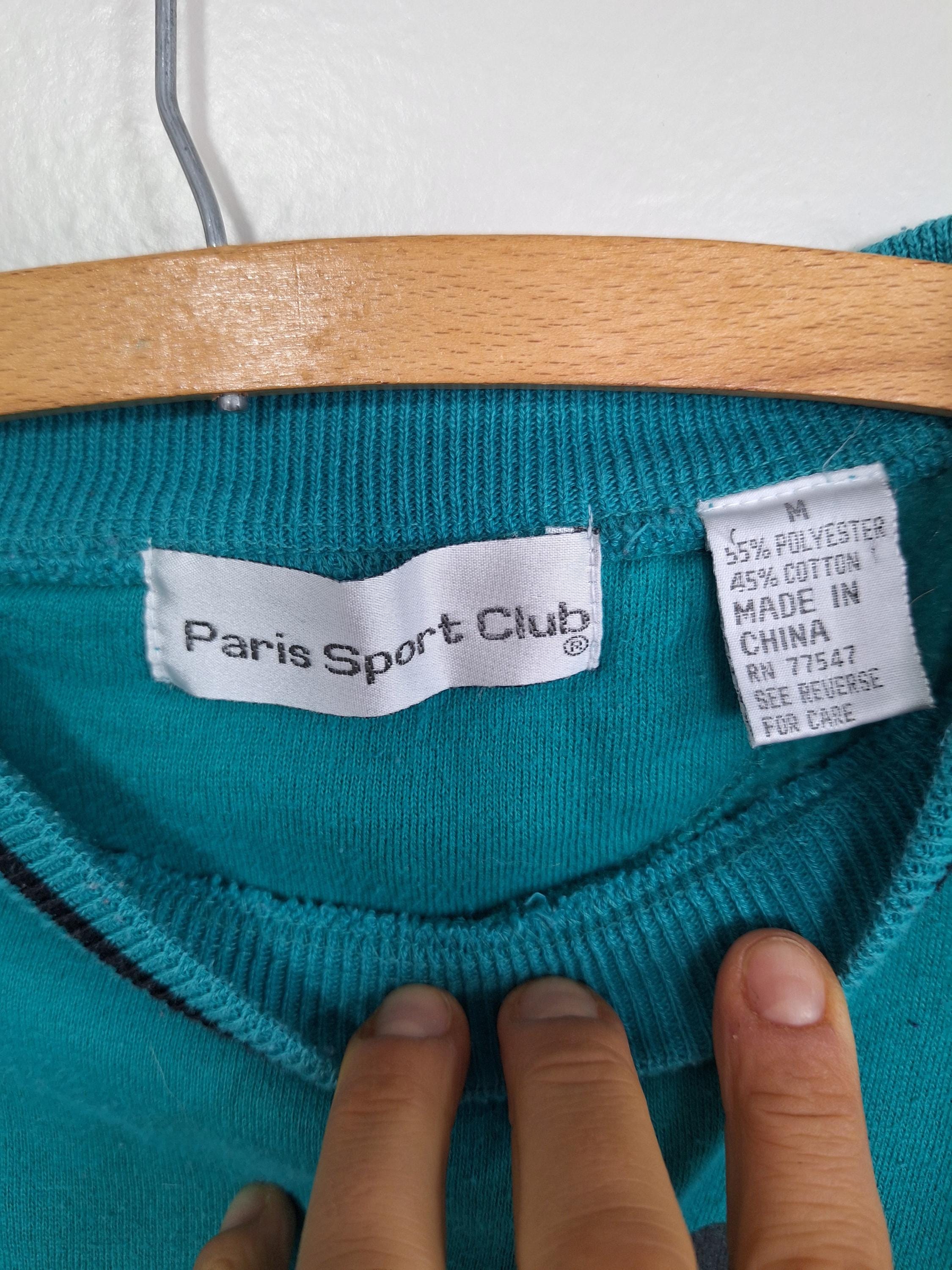 Sweat-Shirt Femme Paris Sport Club - Crewneck - Vert Graphique - Taille XL - Pull Décontracté