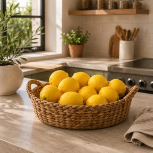 Artificial Fake Lemons, Realistic Decorative Lemon Set, Faux Fruit Bowl Fillers, Kitchen Table Decor, Restaurant & Home Decoration
