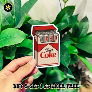 funny words for cigarettes Cigarettes Pack Sticker