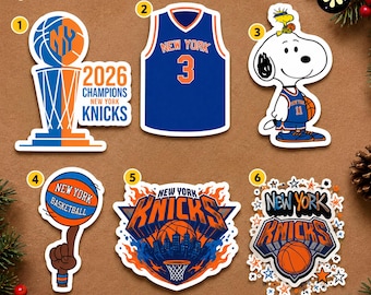 Confezione da 10 adesivi di basket di New York, adesivi retrò di basket NY