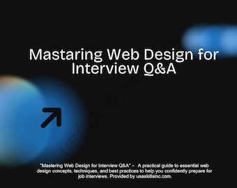 Mastering Web Design Interview Q&A Pdf | UI ux html CSS Frontend Interview Guide