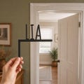 Personalized door sign for the door frame, 3D printed nameplate for children's room, bathroom or toilet product logo