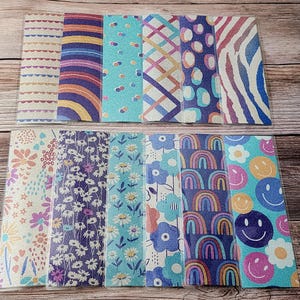 Glitter Bright Pattern Laminated Bookmark | Bookworm Gift | Gift For Reader | Bookmark For Kids