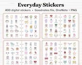 Everyday Life Digital Stickers, Daily Planner Stickers, iPad Stickers, Goodnotes Stickers, OneNote Stickers, Digital Planner Stickers, PNG