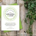 Lime Green Printable Couple's Shower Invitation Hipster Printable ...