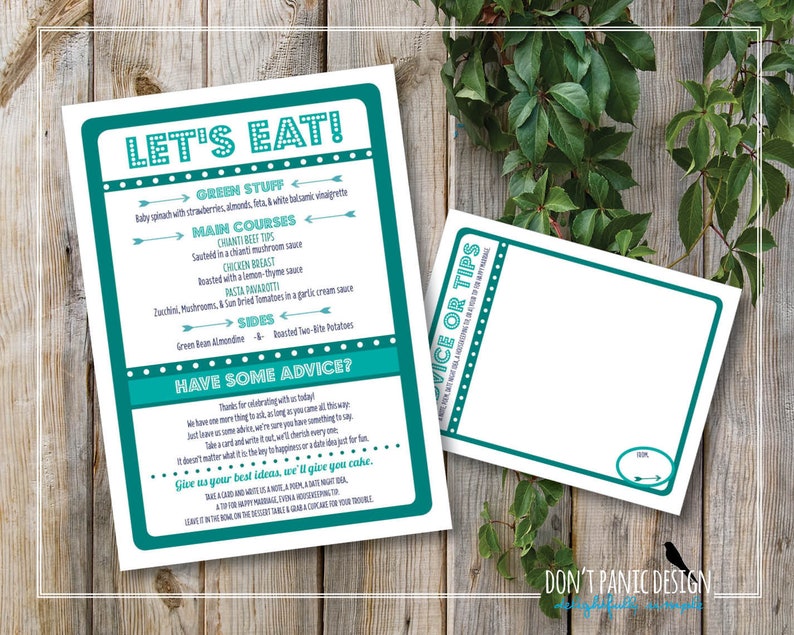 Printable Marriage Menu - Ground breaking, Enjoyment, Teal Meal Menu - Take in Consume Marry/Merry Supper Menu - Marriage ceremony Information Card - Personalized Shades photograph about Eat More Chicken Printable titled Printable Marriage Menu - Ground breaking, Enjoyable, Teal Meal Menu - Consume Consume Marry/Merry Supper Menu - Marriage Assistance Card - Custom made Colours