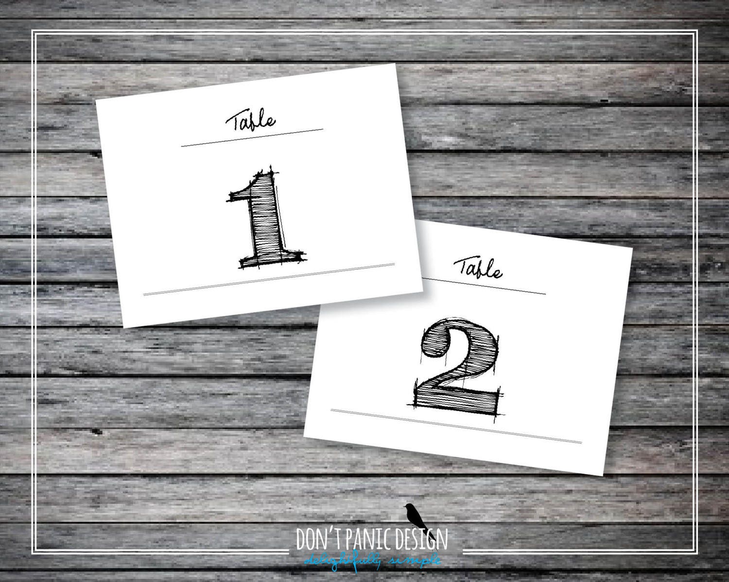 Printable Table Numbers 1-32 Rustic Wedding or Dinner Table | Etsy