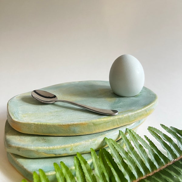 Modern Egg Cup and Plate || Serving Dish || Breakfast Tray || Serving Plates || Soft Boiled Egg Dish ||  Wedding Gift || Home Decor