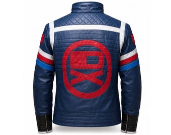 Party Poison Leather Jacket | Gerard Way MCR Danger Days Costume | My Chemical Romance Killjoys Cosplay Coat