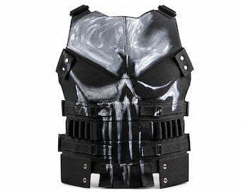 Punisher Frank Castle Tactical Vest | Jon Bernthal Skull Cosplay Costume