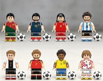 8PCS World Cup Football Minifigures Toys Action figures Building Toys