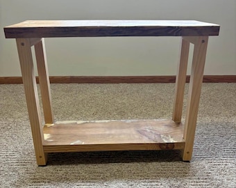 Rustic Wooden Entryway Table | Modern Rustic Accent Furniture
