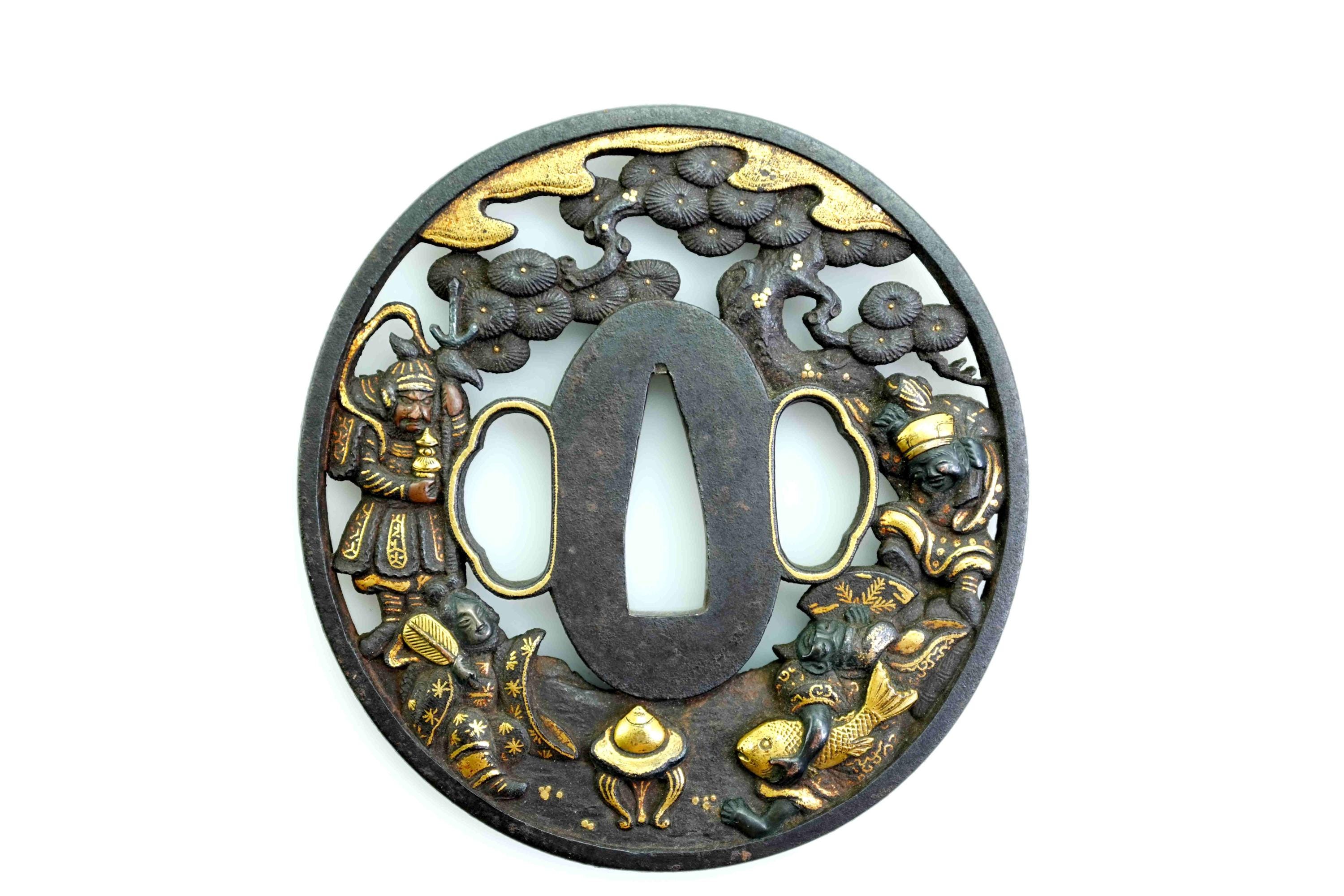 Iron tsuba - Etsy 日本