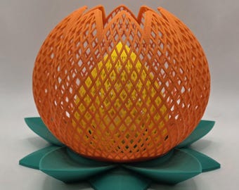 3D Printed Mystic Flower Tealight Holder
