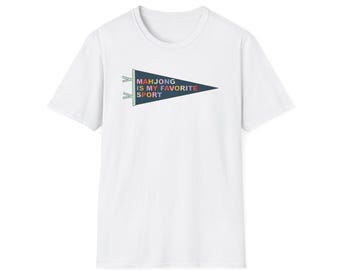 Mahjong is mijn favoriete sport-softstyle-T-shirt