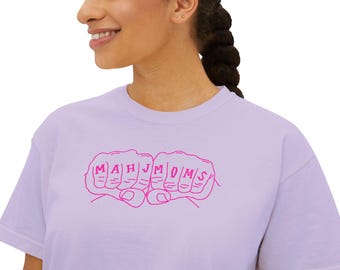 Mahj Moms Hands boxy-shirt voor dames
