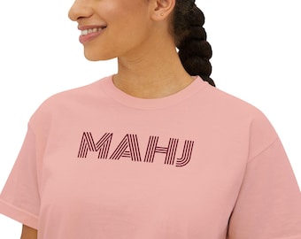 Trendy Mahj boxy-T-shirt voor dames