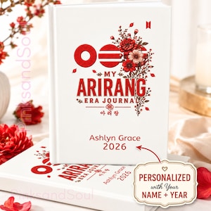 Personalized ARIRANG Era Journal, Customized ARMY Notebook, Kpop World Tour Keepsake, ARMY Gift Ideas