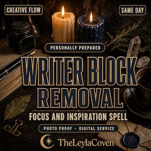 Creativity Spell for Writer's Block, Inspiration, Focus and Productive Writing Ritual