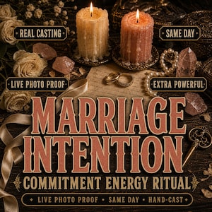 Hechizo matrimonial para el compromiso, la propuesta de matrimonio y la devoción, ritual de amor personalizado.