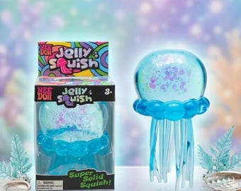 Jellyfish Squishy Toy, Colorful Sensory Squeeze, Desk Fidget Gift,Sensory Fidget Toy for Anxiety Relief