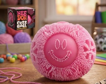 Fuzz Ball Squishy Stress Ball – Soft Fidget Toy for Anxiety Relief | Fun Gift for Kids & Adults-NEE DOH|FunSoft Stress Ball festivalgifts