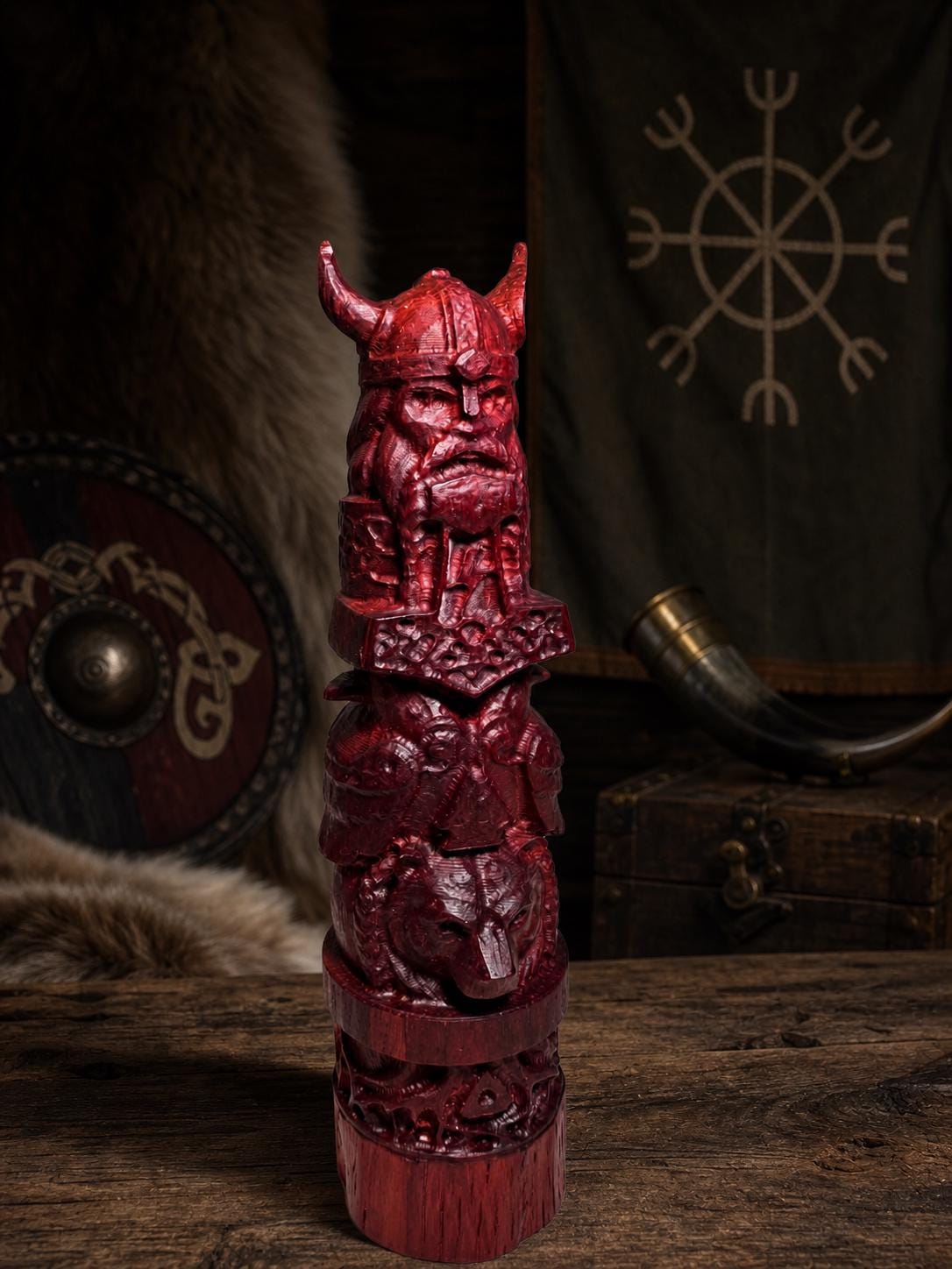 Wood totem pole - Etsy 日本