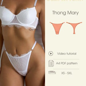 Mary verstelbare string | naaipatroon (pdf) | XS–5XL