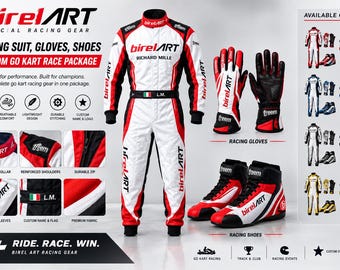 Birel ART Racing Suit, Gloves, Shoes | Custom Go Kart Race Package