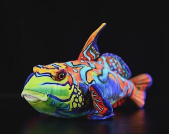Mandarinfisch Fisch 15-Zoll-Stofftier Plüschtiere Kleinkind-Puppe Kinder Geschenke