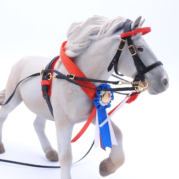 Presentation Set with for Schleich/CollectA/Papo Model Draft Horses Accessories Pferde Chevaux Caballo Cavallo