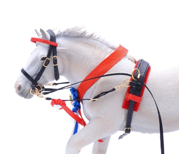 Presentation Set With for Schleich/collecta/papo Model Draft Horses  Accessories Pferde Chevaux Caballo Cavallo 