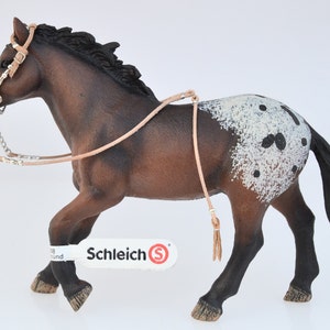 Handmade Western Bridle/Headstall with Hackamore for Schleich and other similar-sized Model Horses Pferde Chevaux Paard Caballo Cavallo image 5