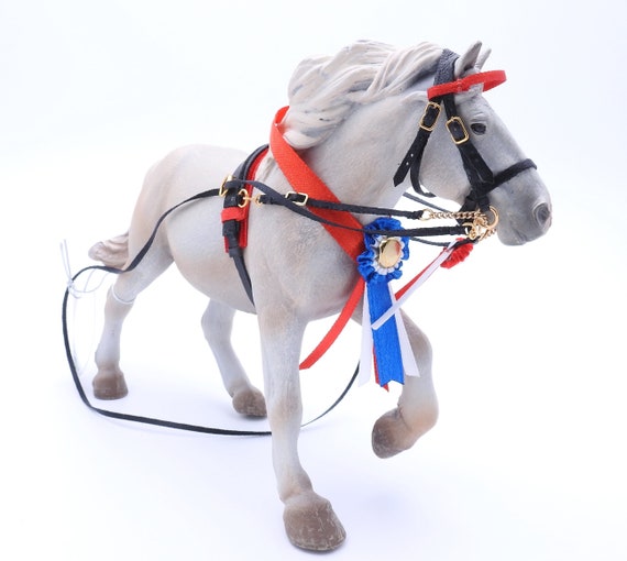 Presentation Set With for Schleich/collecta/papo Model Draft Horses  Accessories Pferde Chevaux Caballo Cavallo 